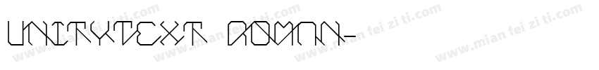 UnityText Roman字体转换